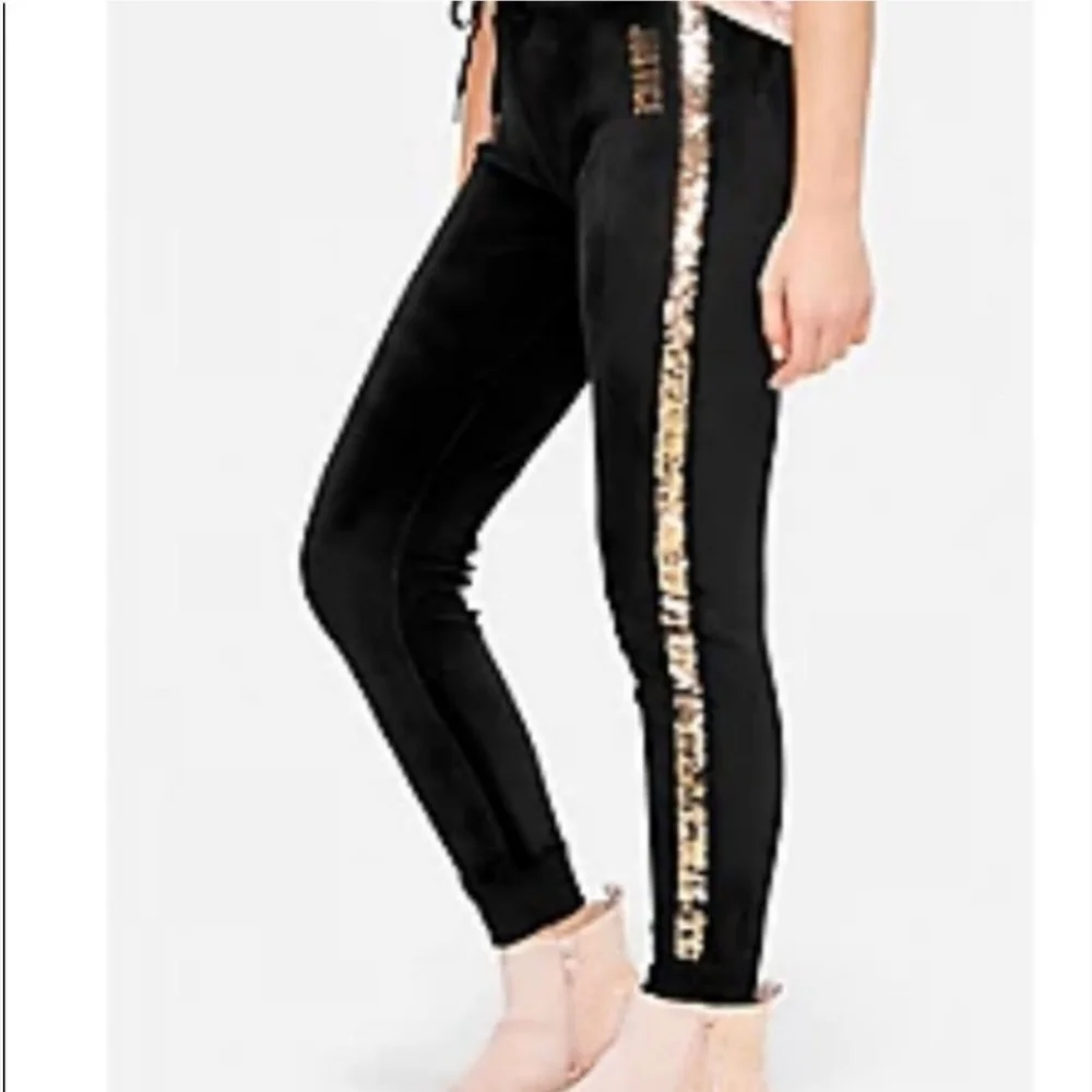 Justice soft,black velvet with rose gold sequence size 14-16